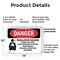 Signmission Inhalation Hazard Vapors Toxic Danger Sign, Plastic, 14in W x 10in L, 2PK OS-2PACK-DS-P-1014-L-1375 - alternate 2